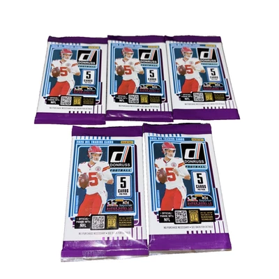 (5) Paquetes de 5 tarjetas de fútbol Donruss 2025-sellado de fábrica----Envío gratuito---- Foto 1 de 4