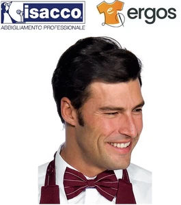 Isacco PAPILLON Striped Bordeaux Butterfly Catering Ceremonies Waiters Room - Picture 1 of 1