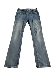 Pantalones de mezclilla BKE Aiden para hombre 31R (31x31) bota ajustada elástica con bigotes puntada gruesa - Imagen 1 de 13