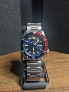 Orologio Uomo Automatico SEIKO 5SPORTS SBSA003 Quadrante Blu Analogico Lunetta Pepsi dal Giappone - Foto 1 di 6
