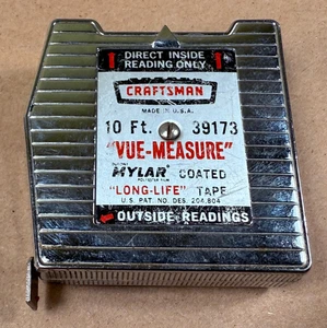 CRAFTSMAN 10 FOOT 39173 VUE-MEASURE TAPE MEASURE MADE IN USA - FREE SHIPPING - Picture 1 of 11