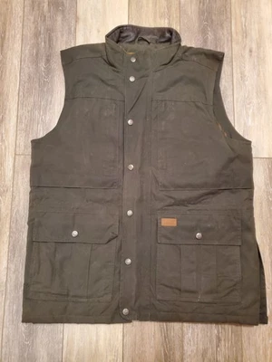 Outback Trading Company Australian Oilskin Deer Hunter Vest 2049 Green Large - Image 1 of 4