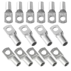 10-100 Stück Kupfer Ösen Verbinder Kabel Endschuh Ring Batterieklemmen SC16-6 - Bild 1 von 10