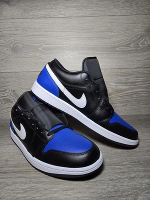 Nike Air Jordan 1 Low Game Royal Negro Blanco 553558-042 Zapatos para Hombre NUEVAS Tenis Foto 1 de 4