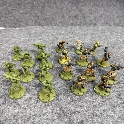 Dust Tactics Allied Infantry Lot – Painted & Unpainted Soldiers – 22 Minis - Image 1 of 4