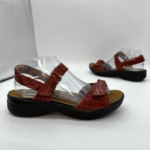 Dr Comfort Rachel Leather Comfort Sandal Women 9 M Peanut Brittle - Picture 1 of 10