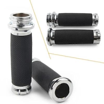 Empuñaduras electrónicas de 1" para Harley Road King Street Glide manillar Foto 1 de 4