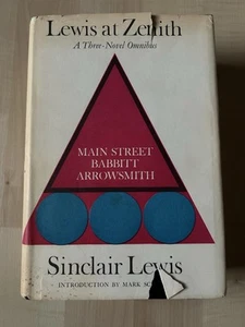 Lewis at Zenith: A Three-Novel Omnibus by Sinclair Lewis 1961 Hardcover w/DJ - Picture 1 of 7