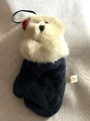 Plush Teddy Bear Christmas Ornament Mitt From The Boyds Collection 1988-2002 - Image 1 of 4