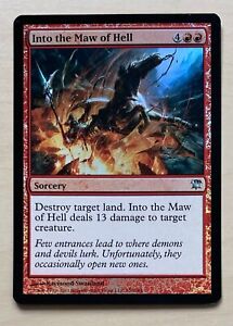 Into the Maw of Hell FOLIA Uncommon Sorcery Innistrad MTG Magic Gathering Card LP