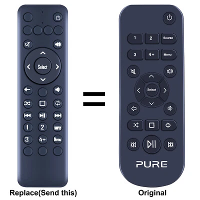New Replacement Remote Control For Pure EVOKE-C-D4 - Image 1 of 4