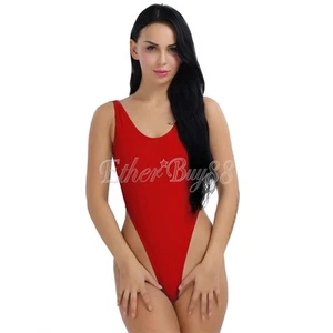 Sexy Women's One Piece Monokini High Cut Backless Thong Bathing Suits Swimsuits - Picture 1 of 25