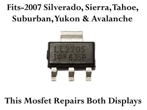 Ll2705 Mosfet se adapta a una pantalla de racimo de instrumentos Suburban Tahoe 2007+ - Imagen 1 de 1