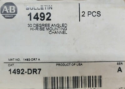 ALLEN-BRADLEYDIN Rail, Aluminum, Angled, 30%, Raised 35mm x 7.5mm x 71mm x 1m  - Image 1 of 2