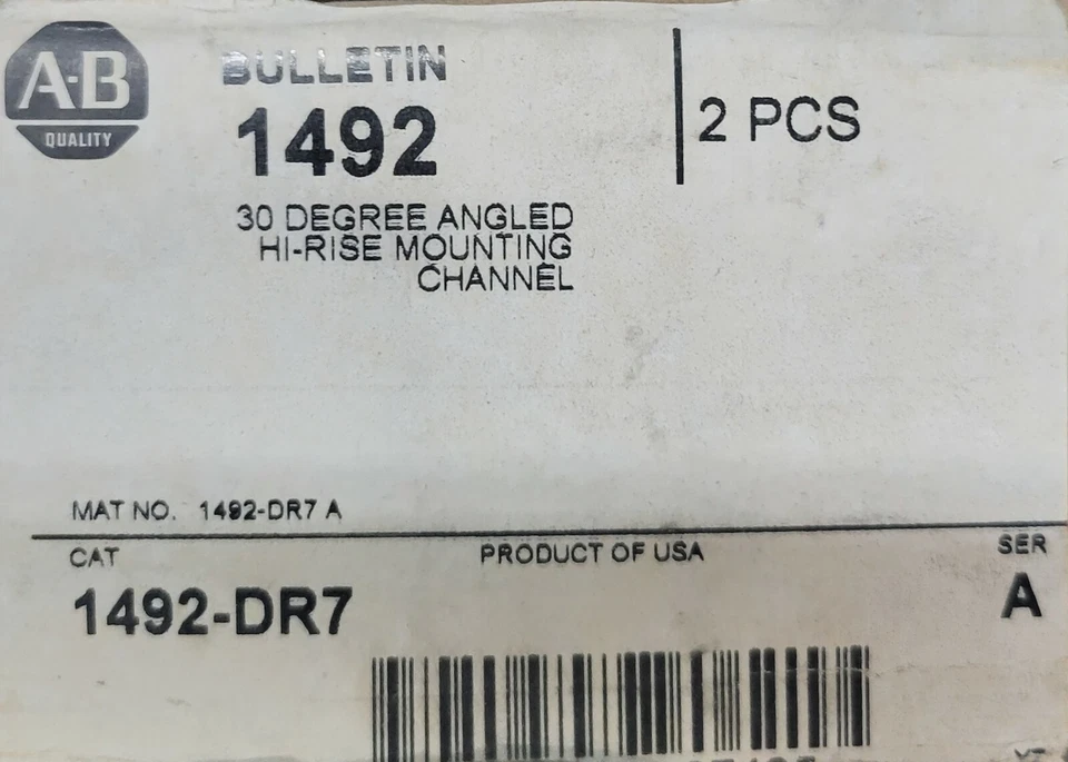 ALLEN-BRADLEYDIN Rail, Aluminum, Angled, 30%, Raised 35mm x 7.5mm x 71mm x 1m  - Image 1 of 2