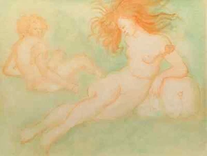 Leonor Fini Psyche Limited Edition Artist Proof Lithograph ca. 1974 - Picture 1 of 9