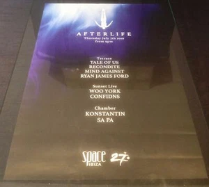 AFTERLIFE 2016 TALE OF US @ SPACE SPACE - IBIZA CLUB POSTERS - DJ TECHNO MUSIC - Picture 1 of 13