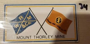 Colliery Sticker Mount Thorley Mine As per image - Picture 1 of 1