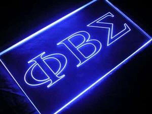 U0960 Phi Beta Sigma Living Room Man Cave Home Decor Display Light Neon Sign - Picture 1 of 16