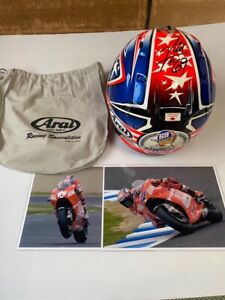 Vtg. Arai RX-7XGP Nicky Hayden Full Face Autographed Helmet Size M 57 - 58 *NOS*