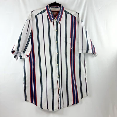 Colosseum Classic Vintage Men's Size Large Striped Button Up Shirt 90's Look - Image 1 of 4