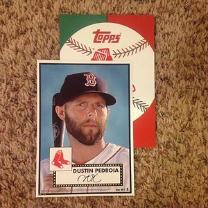 Dustin Pedroia #102 Rot Sox 11/99 Hergestellt 2015 Topps '52 Hommage Übergröße - Bild 1 von 1