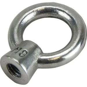 6 x Tuercas de Ojo de Levantamiento M10 Grado 316 Acero Inoxidable M10 Tuercas de Ojo x 6 Piezas, Nuevas - Imagen 1 de 2