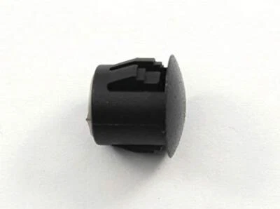DANGOODBUY 3/8" Hole Nylon Locking Panel Plugs Black/White Dome Cover 15/32" Top Width