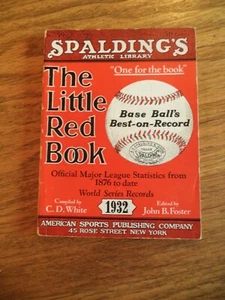  1932 SPALDING' S THE LITTLE RED BOOK   - Picture 1 of 12