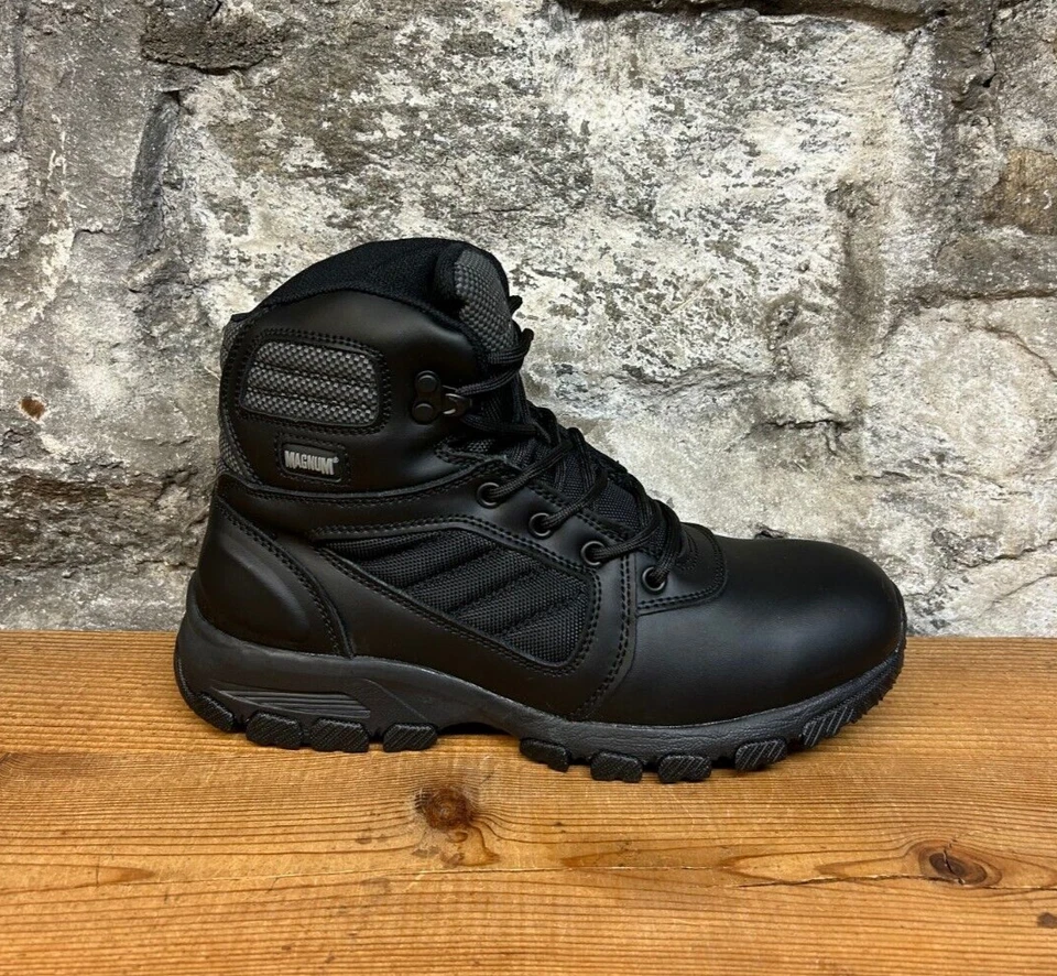 Magnum Response III 6.0 5209 Hombres Negro M&W Ancho Botas Tácticas NUEVAS EN CAJA Foto 1 de 4
