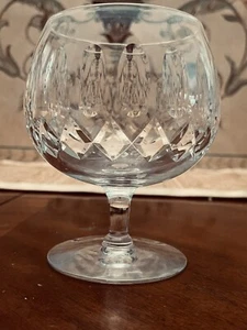 SNIFTER Brandy Bourbon Wine Cognac CRYSTAL GLASS Diamond Thumbprint OUTSTANDING - Picture 1 of 12