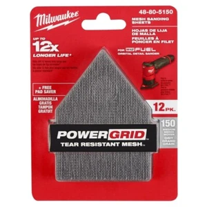 Milwaukee 48-80-5150 Mesh Sanding Sheets (12-Pack) for M12 Orbital Detail Sander - Picture 1 of 1