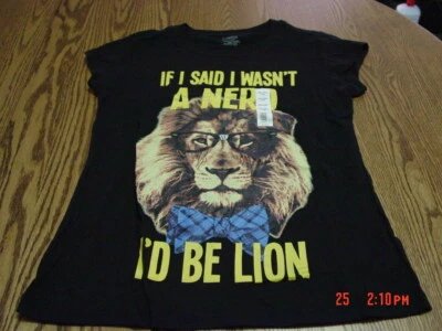 Junior Womens Nerd T Shirt by Freeze - Image 1 of 3