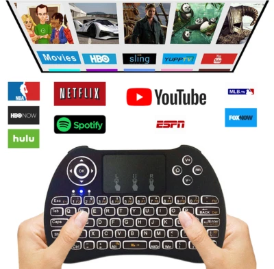 Mini Touchpad Wireless Backlit 2.4GHz With Mouse For Android Smart TV Box PC - Image 1 of 4