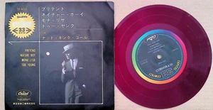 Nat King Cole Pretend Japan 7" Red Vinyl 33RPM EP Mona Lisa Nature Boy 1967 - Picture 1 of 7