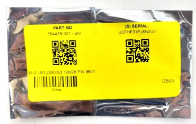 HP 764435-001 - 128GB M.2 2280 SATA III NGFF Solid State SSD NEW. - Image 1 of 3