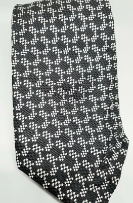 Галстук шелковый Lord&Taylor Metropolitan черный/белый - Изображение 1 из 3