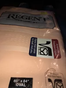 Regent 100% Visa Polyester ~ Peach ~ 60" x 84" Oval **NEW** - Picture 1 of 2