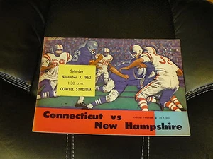 Connecticut 1962 en el nuevo programa de fútbol americano universitario ex como nuevo - Imagen 1 de 1