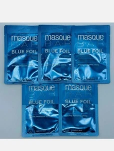 5 x masque BAR Blue Foil Metallic Peel Off Mask Hydrating Replenishing Calming - Picture 1 of 3