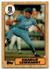1987 Topps Tiffany Charlie Leibrandt Kansas City Royals #223