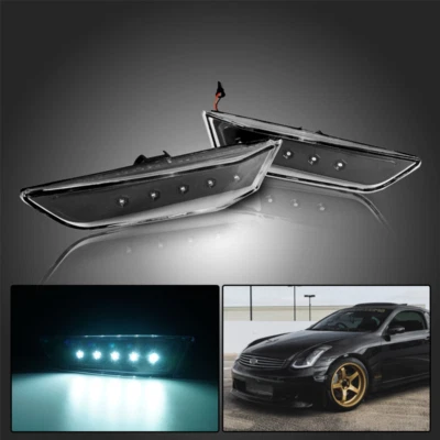 Kspeed Fit 2003-2007 Infiniti G35 cupé luces marcadoras laterales luces LED de cubierta de humo Foto 1 de 4