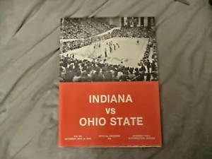 1975-76 INDIANA OHIO PROGRAMMA STATALE HOOSIERS 1976 CHAMPS BOBBY KNIGHT FRED TAYLOR - Foto 1 di 12