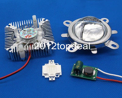 Kit dissipatore 10W blu royal 440-450nm alta potenza LED+10W driver+obiettivo 44mm+10w - Immagine 1 di 4