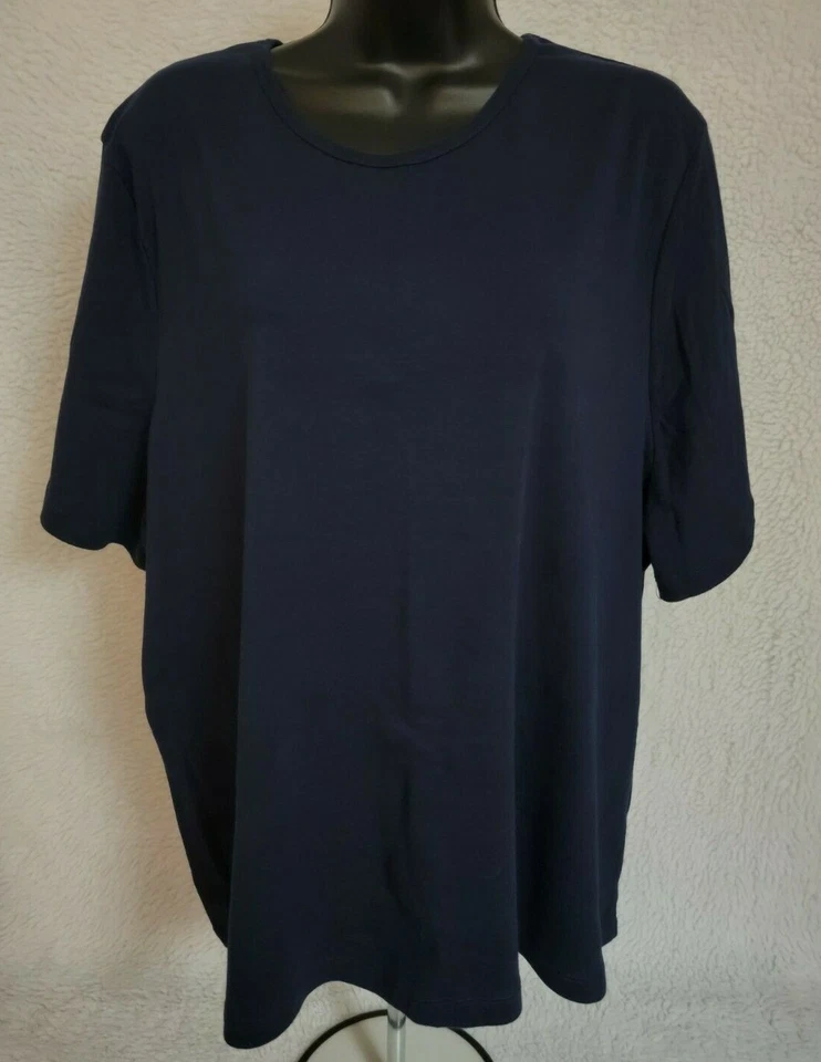 Gloria Vanderbilt Womens Shirt Top Blouse Size 3X Blue - Image 1 of 4