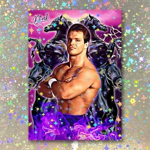 Chris Benoit Holographic Four Horsemen Sketch Card Limited 2/5 Dr. Dunk Signed - Picture 1 of 2