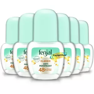 6x Fenjal Classic Luxury Anti Perspirant Roll On 50ml - Picture 1 of 1