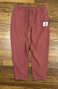 Jordan Flight Fleece Men's Sweatpants Standard Fit Joggers Size 2XL Salmon - New - Picture 1 of 9
