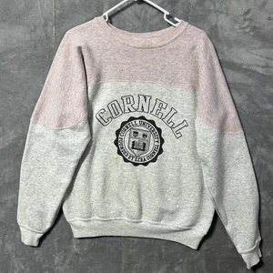 Vintage Velva Sheen Cornell University Sweatshirt L USA Colorblock Crewneck - Picture 1 of 10
