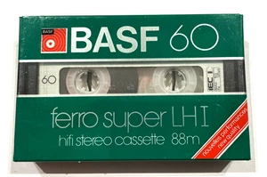 BASF Ferro Super LH I 60 Audiokassette Blank Tape Sealed Made in Germany Type I - Bild 1 von 2